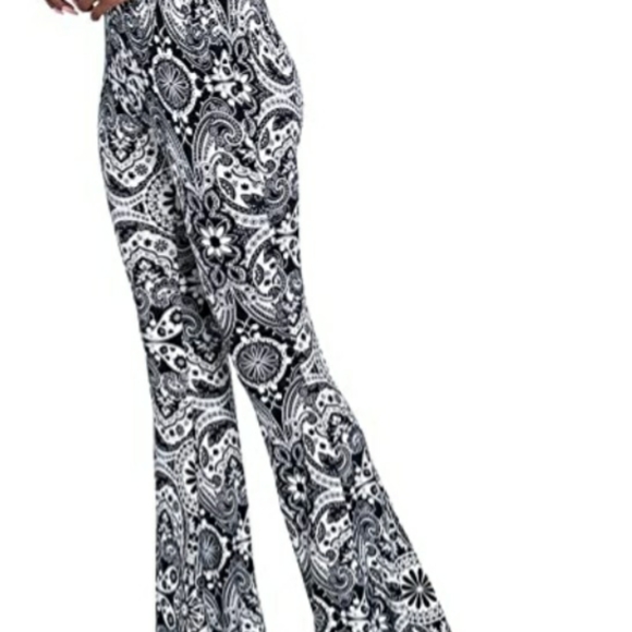 Boho pattern flare pants - Picture 4 of 4